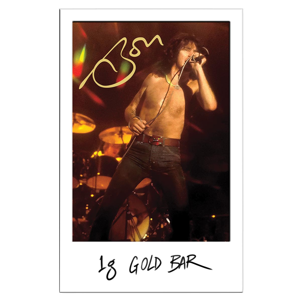 Bon Scott 80th Anniversary 1 Gram Gold Bar