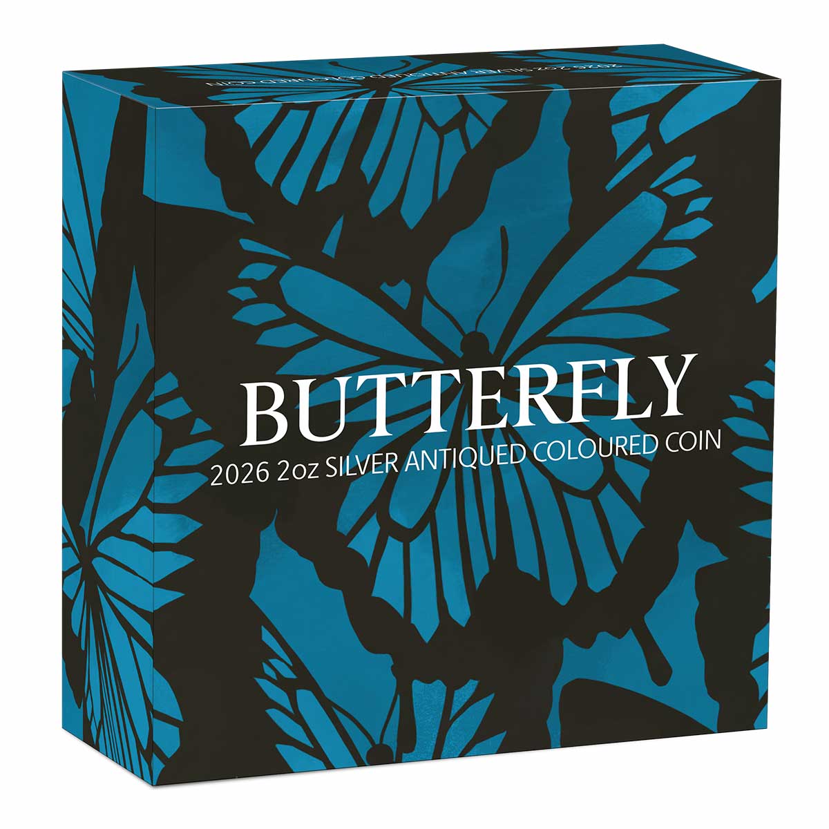 Australia Butterfly 2026 $2 Colour 2oz Silver Antique Coin