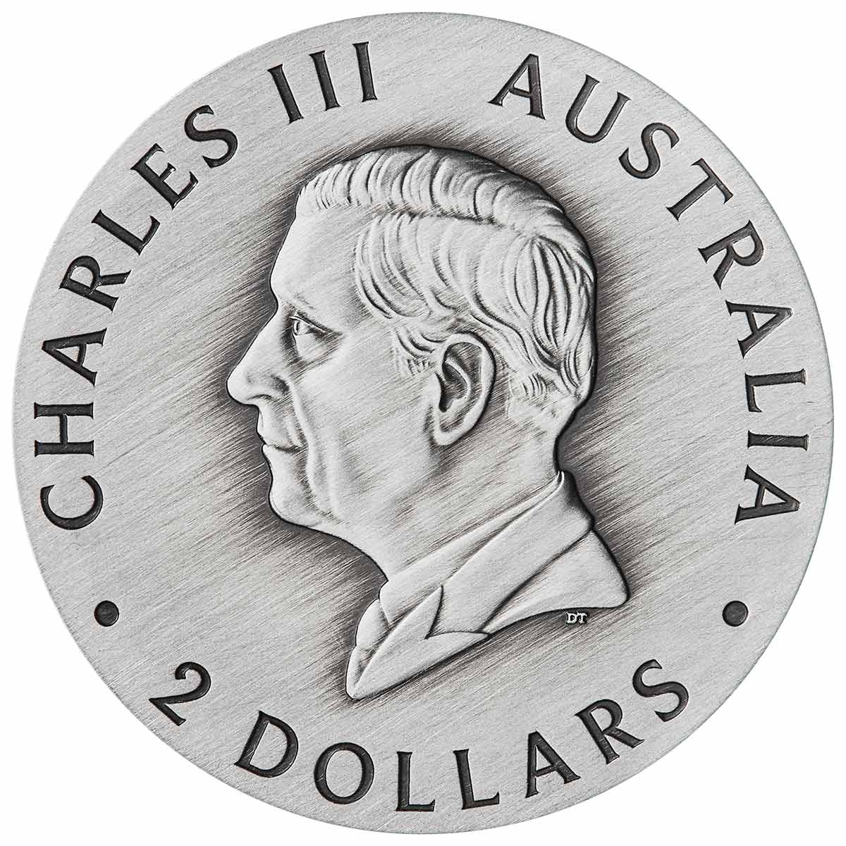 Australia Butterfly 2026 $2 Colour 2oz Silver Antique Coin