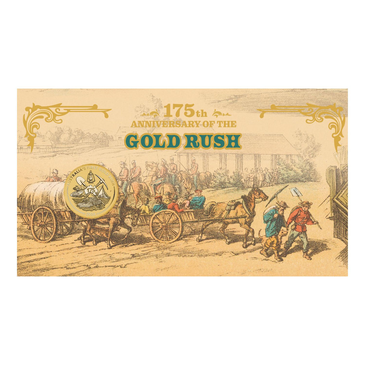 Australia First Gold Rush 175th Anniversary 2026 $1 Philatelic Numismatic Cover