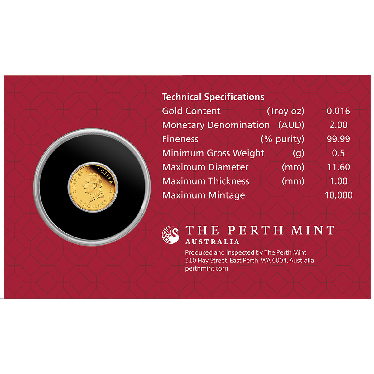 Australia Lunar Year of the Horse 2026 $2 0.5g Gold Proof Coin