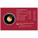 Australia Lunar Year of the Horse 2026 $2 0.5g Gold Proof Coin