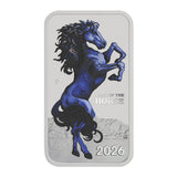 Lunar Year of the Horse 2026 $1 Colour Rectangular 1oz Silver Uncirculated Coin