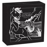 Australia Lunar Year of the Horse 2026 $2 2oz Silver Antique Coin