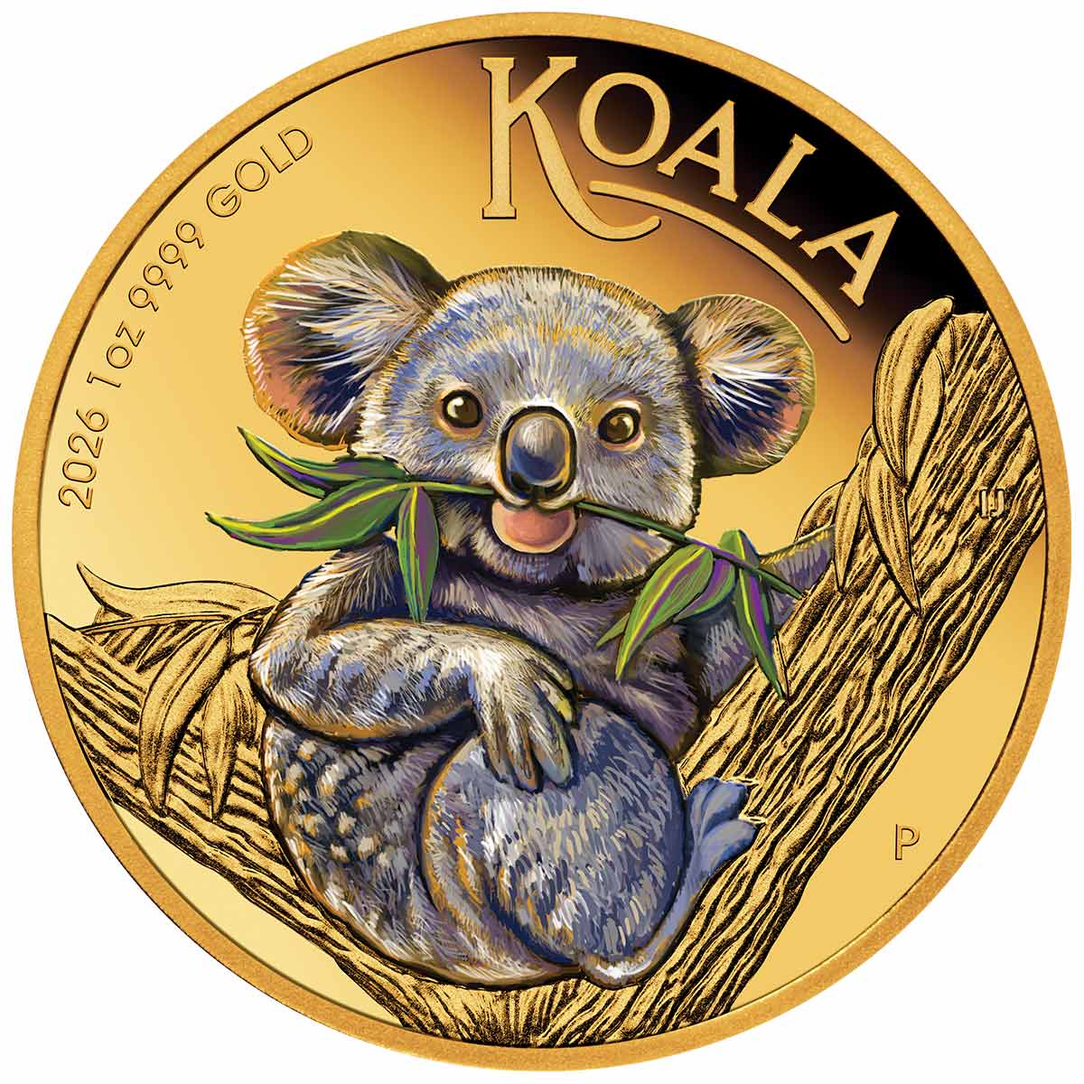 Australia Koala 2026 $100 Colour 1oz Gold Proof Coin