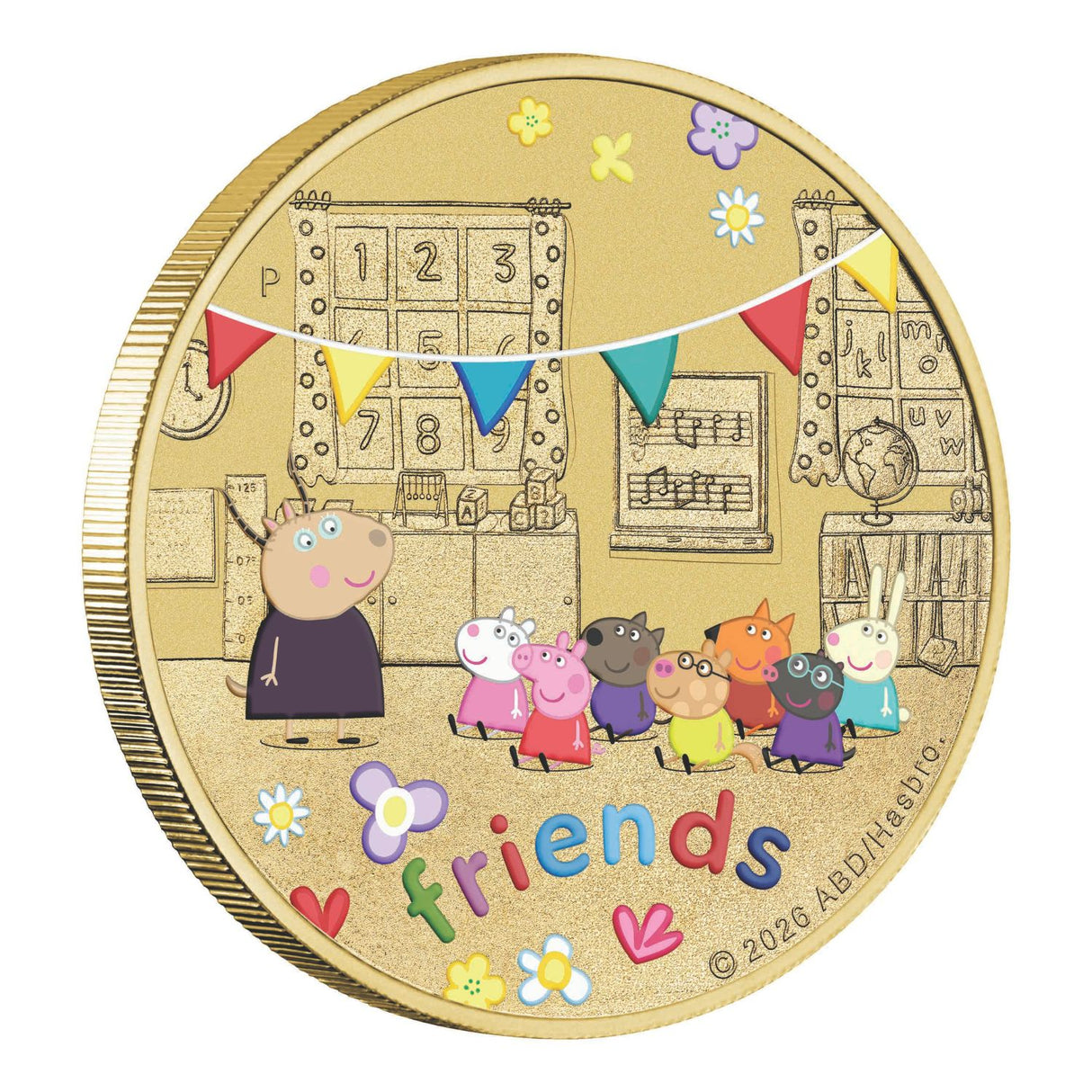 Peppa Pig 2026 $1 Colour Uncirculated 3-Coin Set