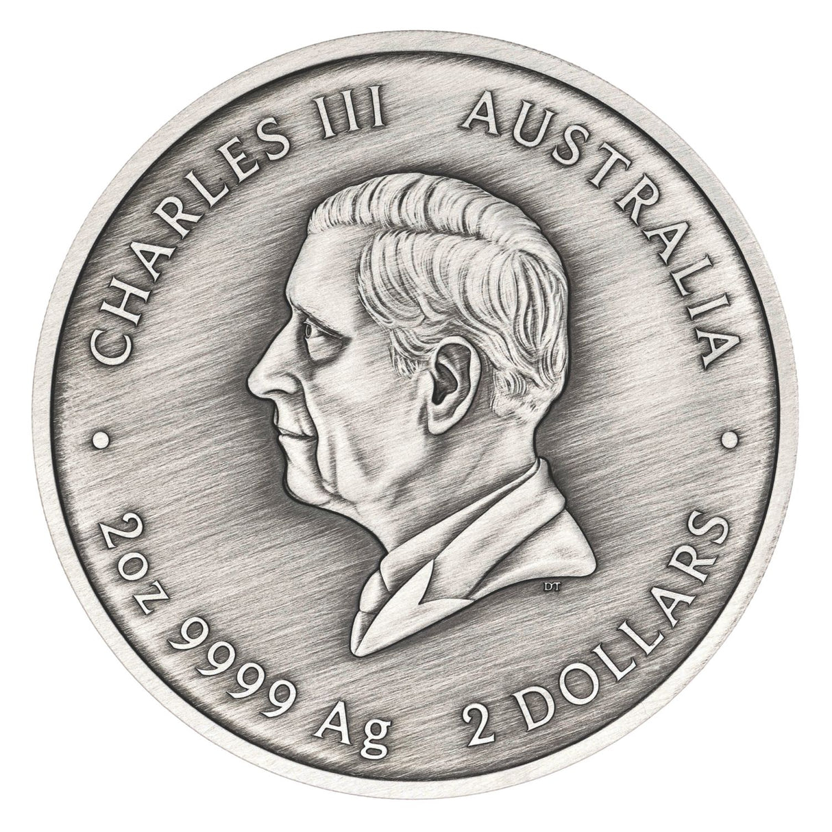 Australia Turtle Yaunati 2026 $2 Colour 2oz Silver Antique Coin