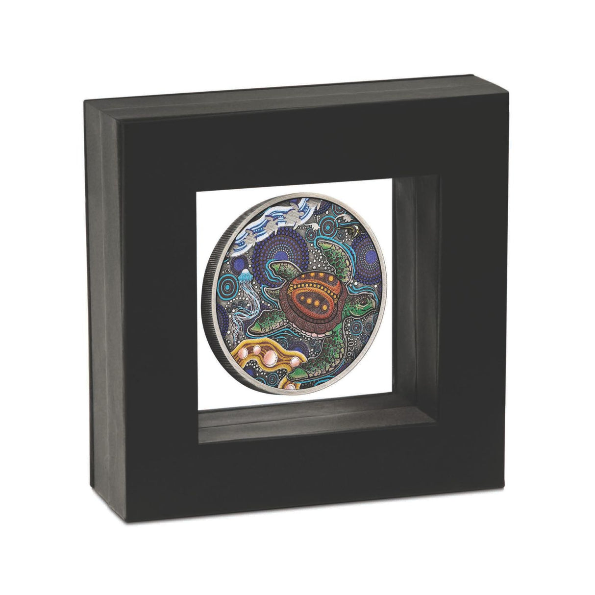 Australia Turtle Yaunati 2026 $2 Colour 2oz Silver Antique Coin