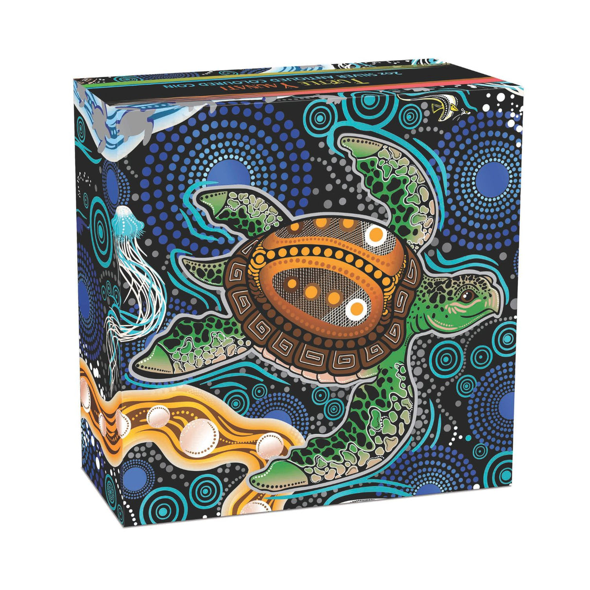 Australia Turtle Yaunati 2026 $2 Colour 2oz Silver Antique Coin
