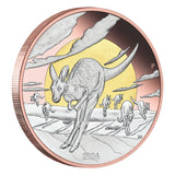 Australia The Outback 2026 $8 Kangaroo Double Gold-plated 5oz Silver Proof Coin