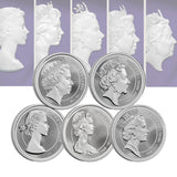 Great Britain Portraits of Queen Elizabeth II 2026 £5 Cupro-Nickel Brilliant Uncirculated 5-Coin Bundle