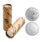 Australia Charles III 2026 10c Cupro-Nickel Uncirculated 40-Coin Heads/Heads or Tails/Tails RAM Mint Roll