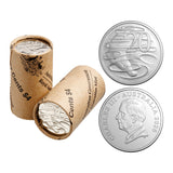 Australia Charles III 2026 20c Cupro-Nickel Uncirculated 20-Coin Heads/Heads or Tails/Tails RAM Mint Roll