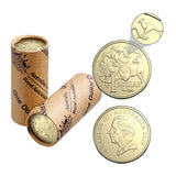Australia Charles III Mob of Six Roos 2026 $1 Aluminium-Bronze Uncirculated 20-Coin Heads/Heads or Tails/Tails RAM Mint Roll