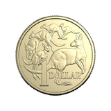 Australia Charles III Mob of Six Roos 2026 $1 Aluminium-Bronze Uncirculated 20-Coin Heads/Heads or Tails/Tails RAM Mint Roll