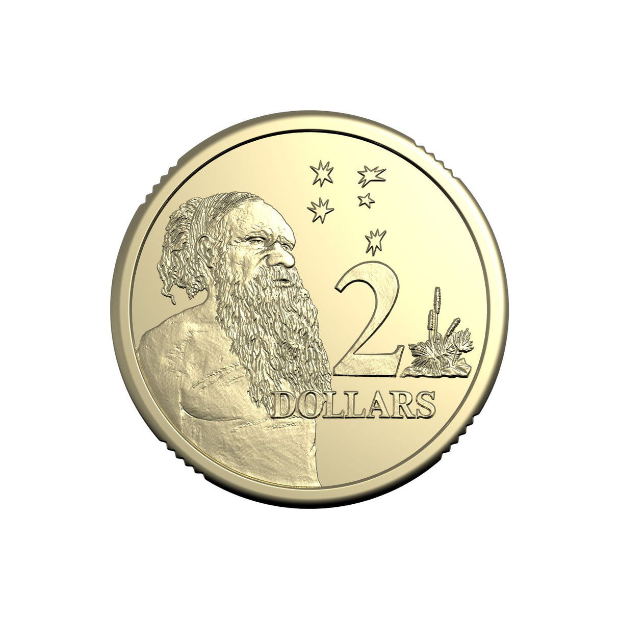 Australia Charles III 2026 $2 Aluminium-Bronze Uncirculated 25-Coin Heads/Heads or Tails/Tails RAM Mint Roll