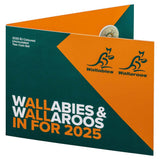 Australia 2025 $2 Wallabies & Wallaroos Colour Aluminium-Bronze Uncirculated 2-Coin Set