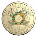 Australia 2025 $2 Wallabies & Wallaroos Colour Aluminium-Bronze Uncirculated 2-Coin Set