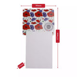 Remember Their Service Red & Purple Poppy Magnet Memo Pad