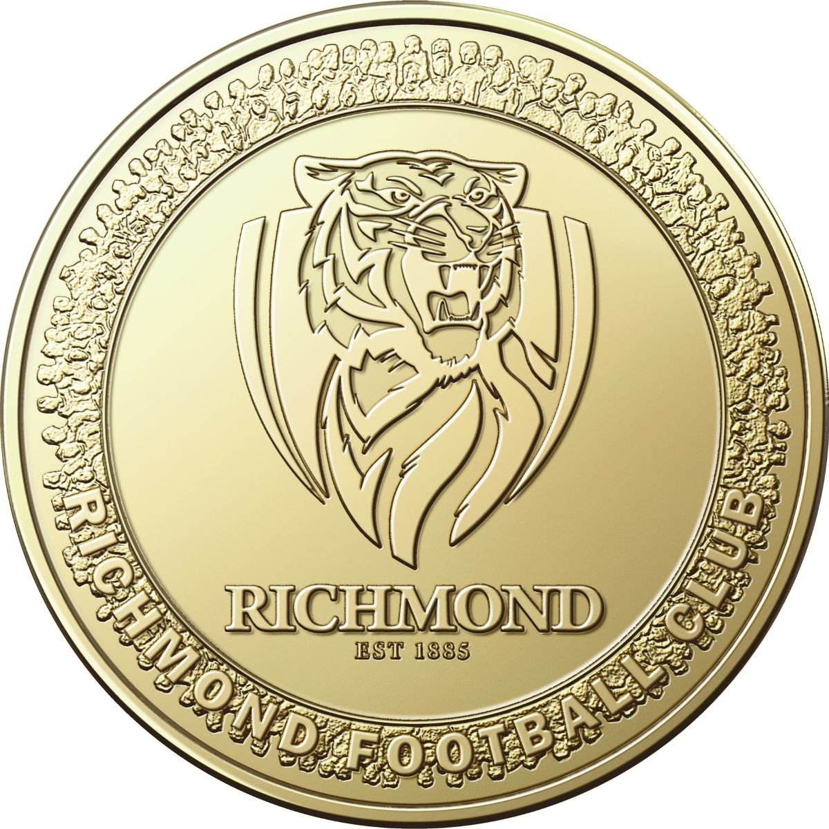 AFL Richmond Tigers 2023 $1 Aluminium-Bronze Uncirculated Coin