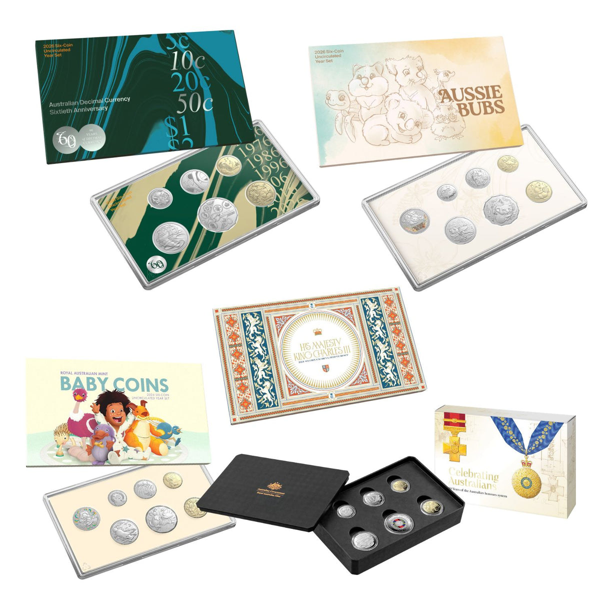 Royal Australian Mint Coin Sets Bundle