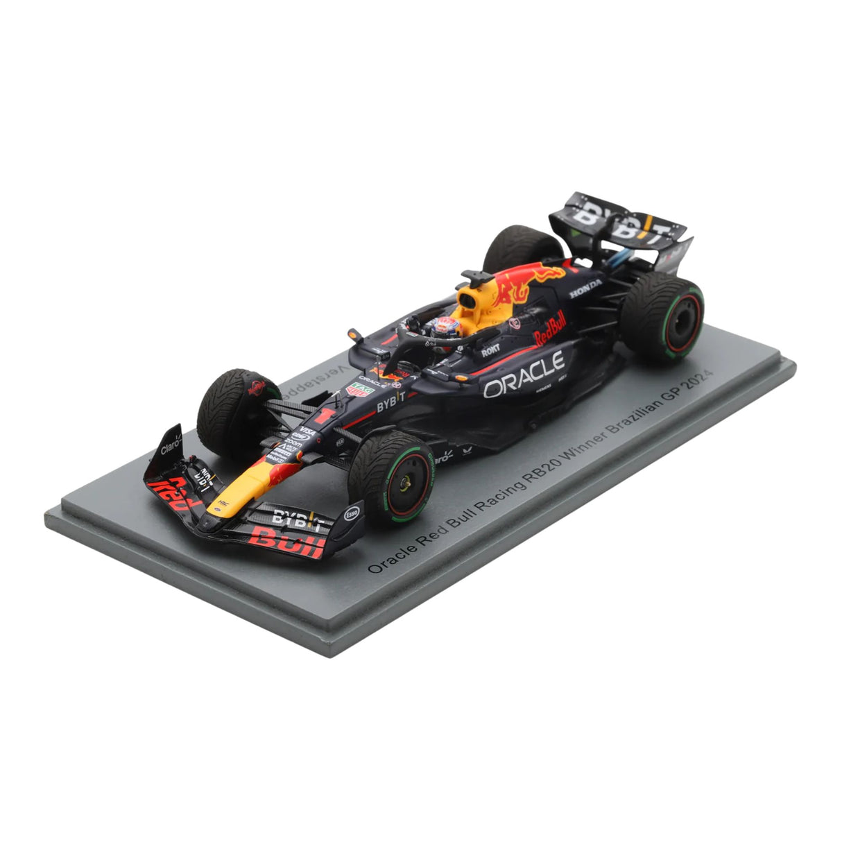 Oracle Red Bull Racing RB20 No.1 Winner Brazilian GP 2024 - Max Verstappen - 1:43 Scale Resin Model Car