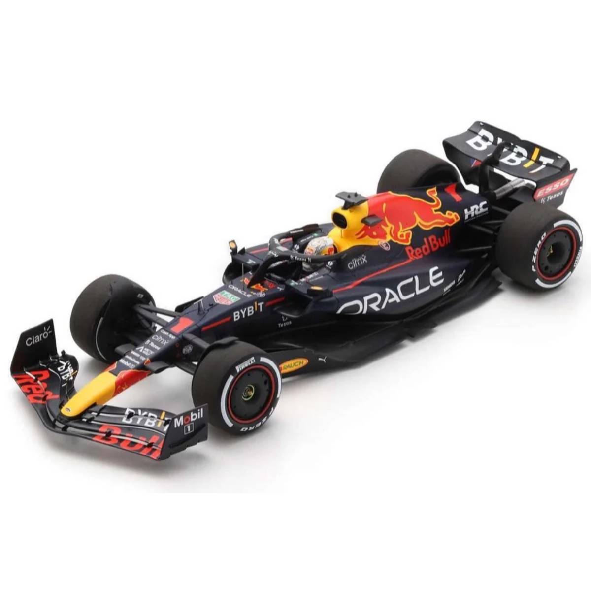Oracle Red Bull Racing RB18 No.1 Oracle Red Bull Racing - Winner Saudi Arabian GP 2022 - Max Verstappen.  With Pit Board - 1:18 Scale Resin Model Car