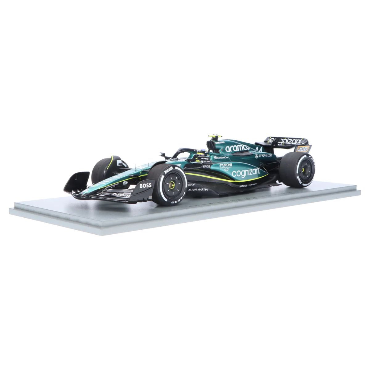 Aston Martin AMR23 No.14 Aston Martin Aramco Cognizant F1 Team - 3rd Bahrain GP 2023 - Fernando Alonso - 1:18 Scale Resin Model Car