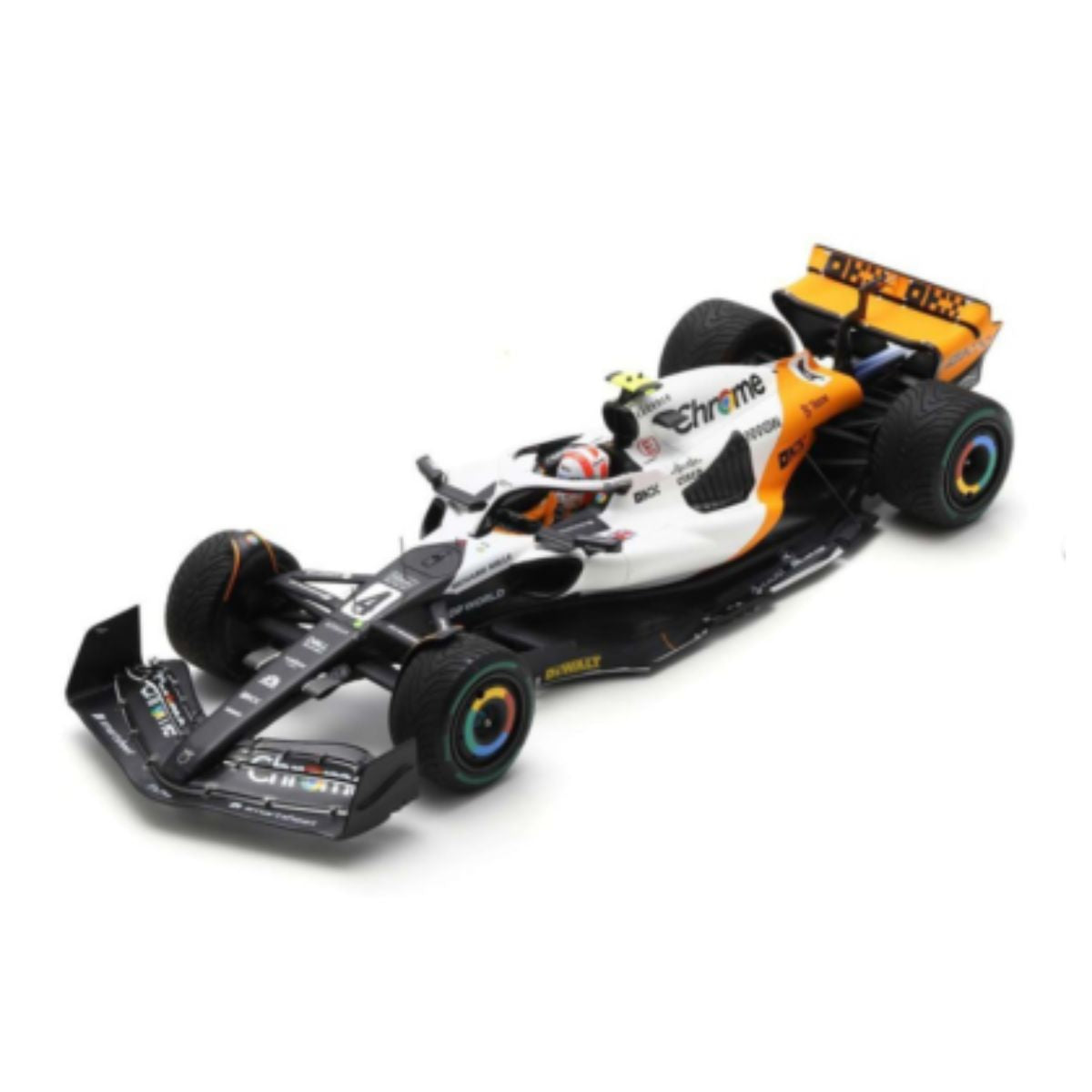 McLaren MCL60 No.4 McLaren - 9th Monaco GP 2023 - Lando Norris - 1:18 Scale Resin Model Car
