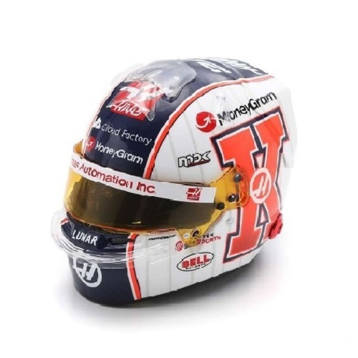 MoneyGram Haas F1 Team - Kevin Magnussen - 2023 Miami GP - 1:5 Scale Model Helmet