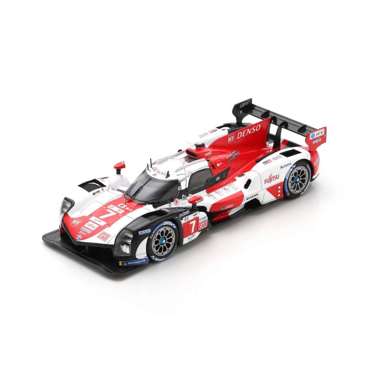 TOYOTA GR010 HYBRID No.7 TOYOTA GAZOO Racing - 2nd 24H Le Mans 2022 - M. Conway - K. Kobayashi - J. M. Lopez - 1:43 Scale Resin Model Car