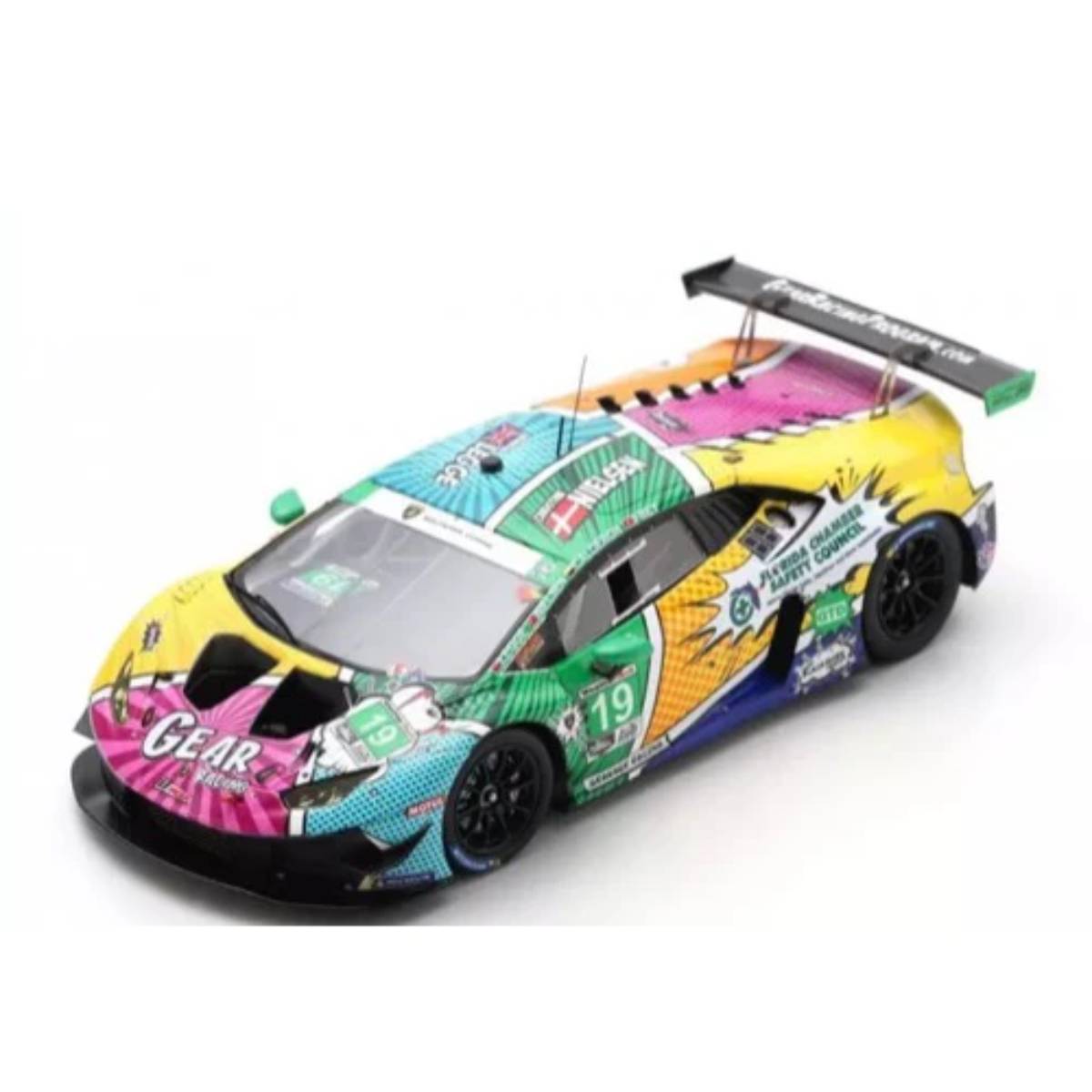 Lamborghini Huracan GT3 evo No.19 GEAR Racing powered by GRT Grasser - 24H Daytona 2020 - C. Nielsen - K. Legge - T. Calderon - R. Frey.  Limited 500 - 1:43 Scale Resin Model Car