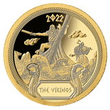The Vikings 2022 $50 1/2g Gold Proof Coin
