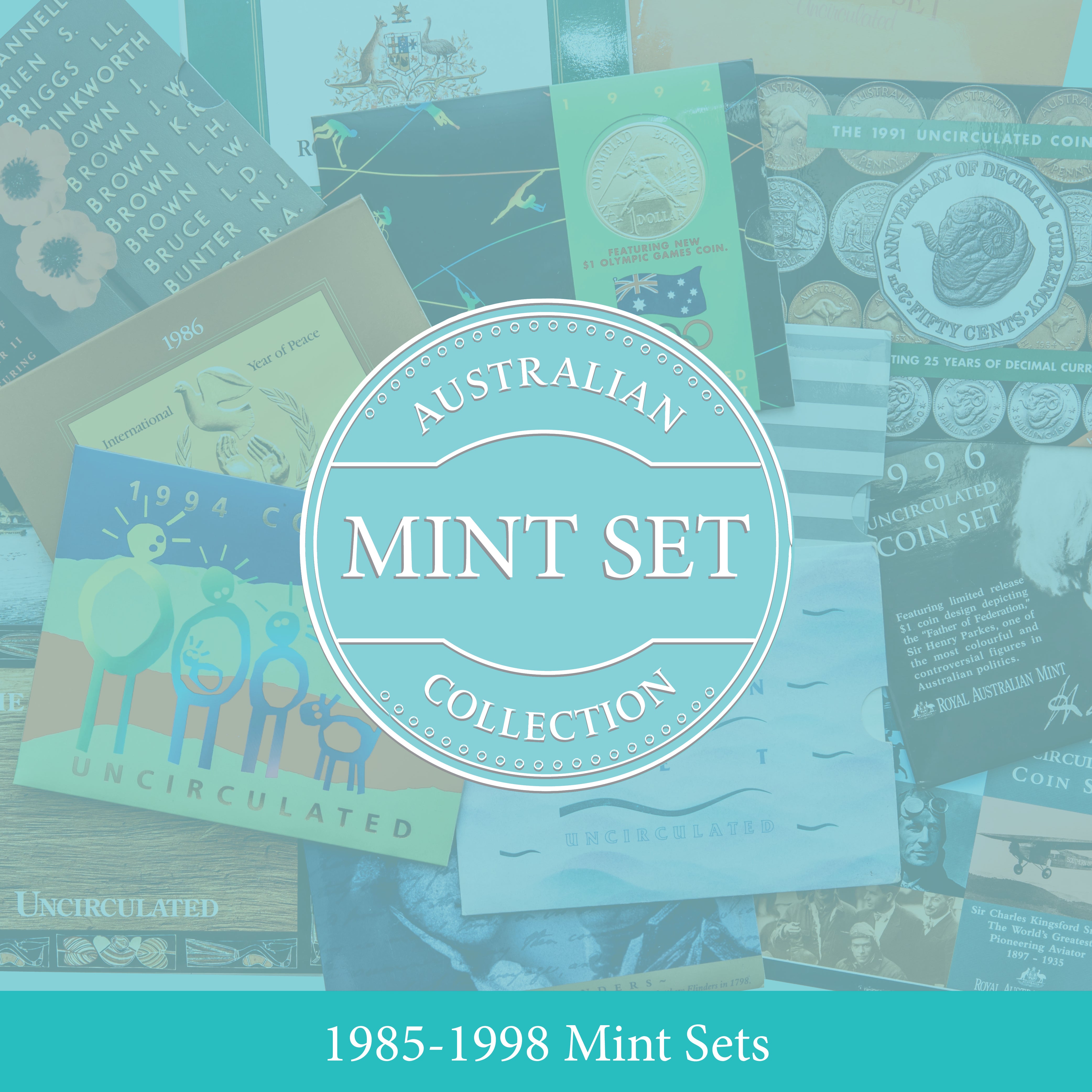 The 1985-1998 Australian Mint Set Collection – Downies Collectables