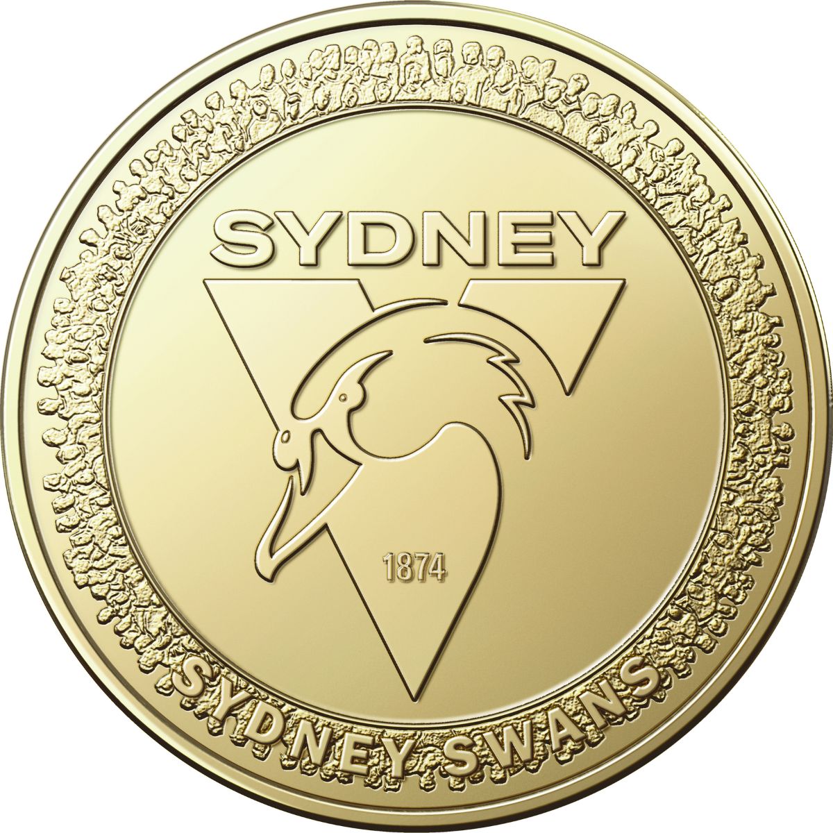 AFL Sydney Swans 2023 $1 Aluminium-Bronze Uncirculated Coin x10