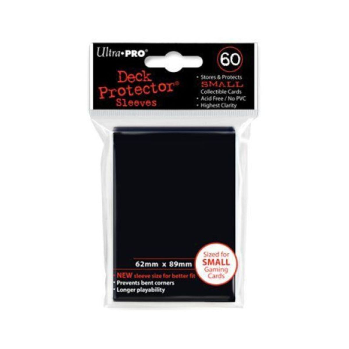 Ultra Pro Small Deck Protector Black (60)