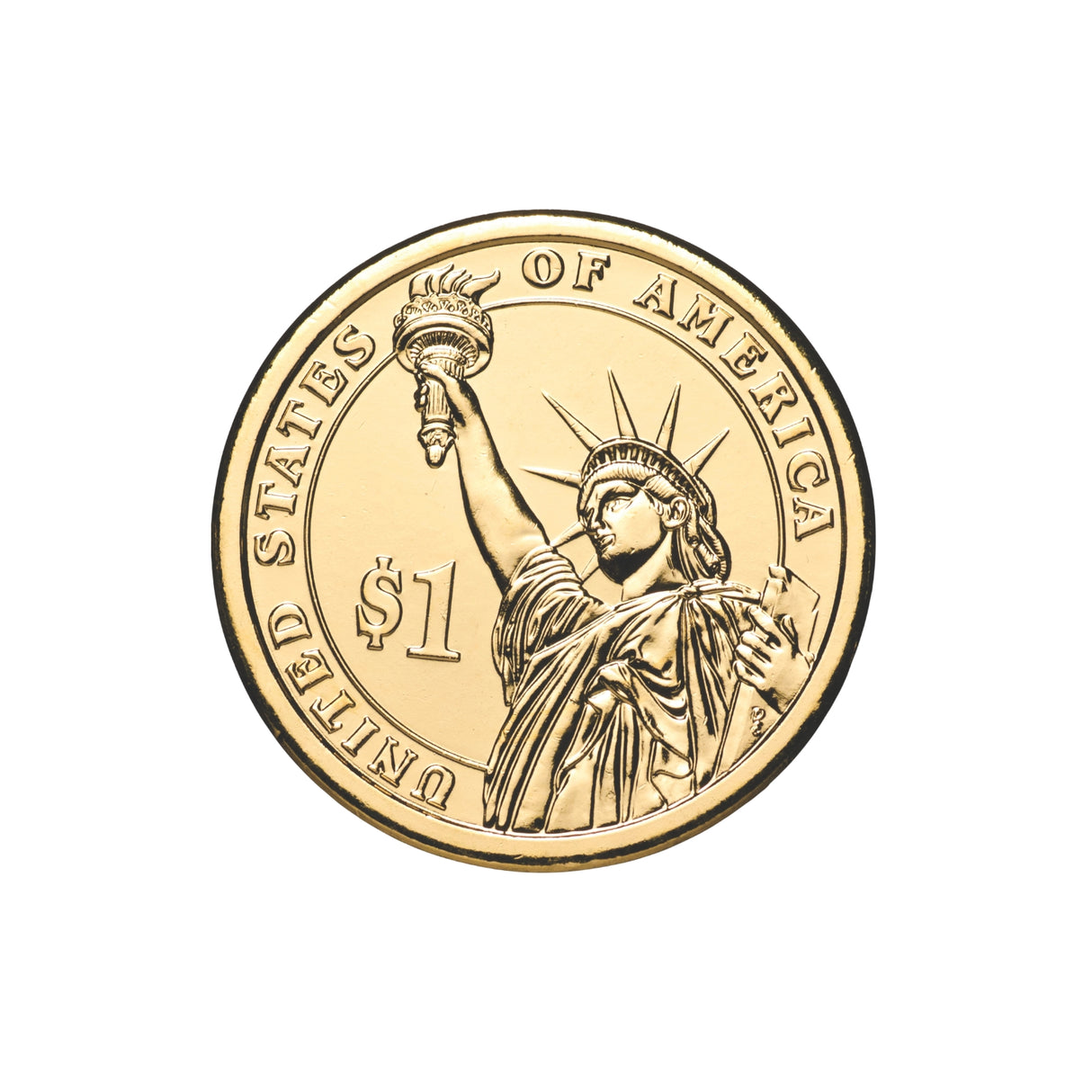 US Presidents 2014 $1 Herbert Hoover Gold-plated Coin