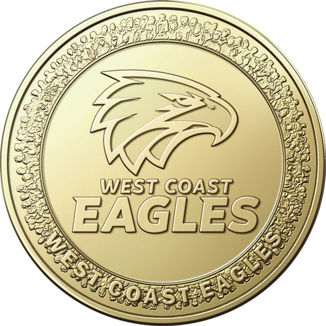 AFL West Coast Eagles 2023 $1 Aluminium-Bronze Uncirculated Coin