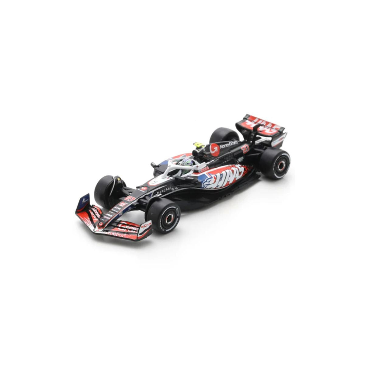 Haas F1 Team VF24 Haas F1 Team No.27 8th US GP 2024 - Nico Hulkenberg - 1:64 Scale Resin Model Car
