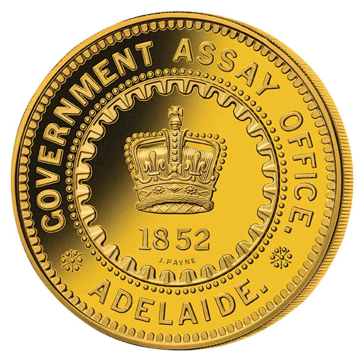 1852 Adelaide Assay Office Five Pound Replica