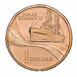HMAS Sydney 2000 $1 C Mintmark Uncirculated Coin