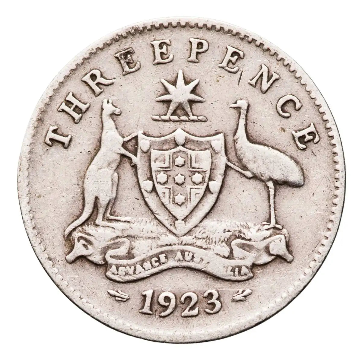 1923 Threepence Very Good-Fine