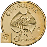 Year Of The Outback 2002 $1 'B' Mintmark Al-Br Uncirculated Coin