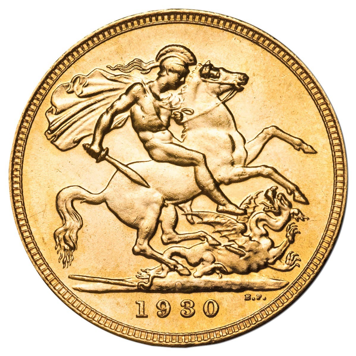 1930 Perth George V Modified Portrait Sovereign Uncirculated