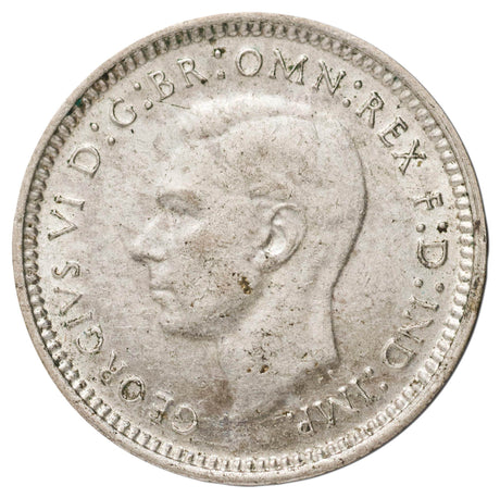 1948 Threepence Filled '8' & Standard Type Pair Very Fine