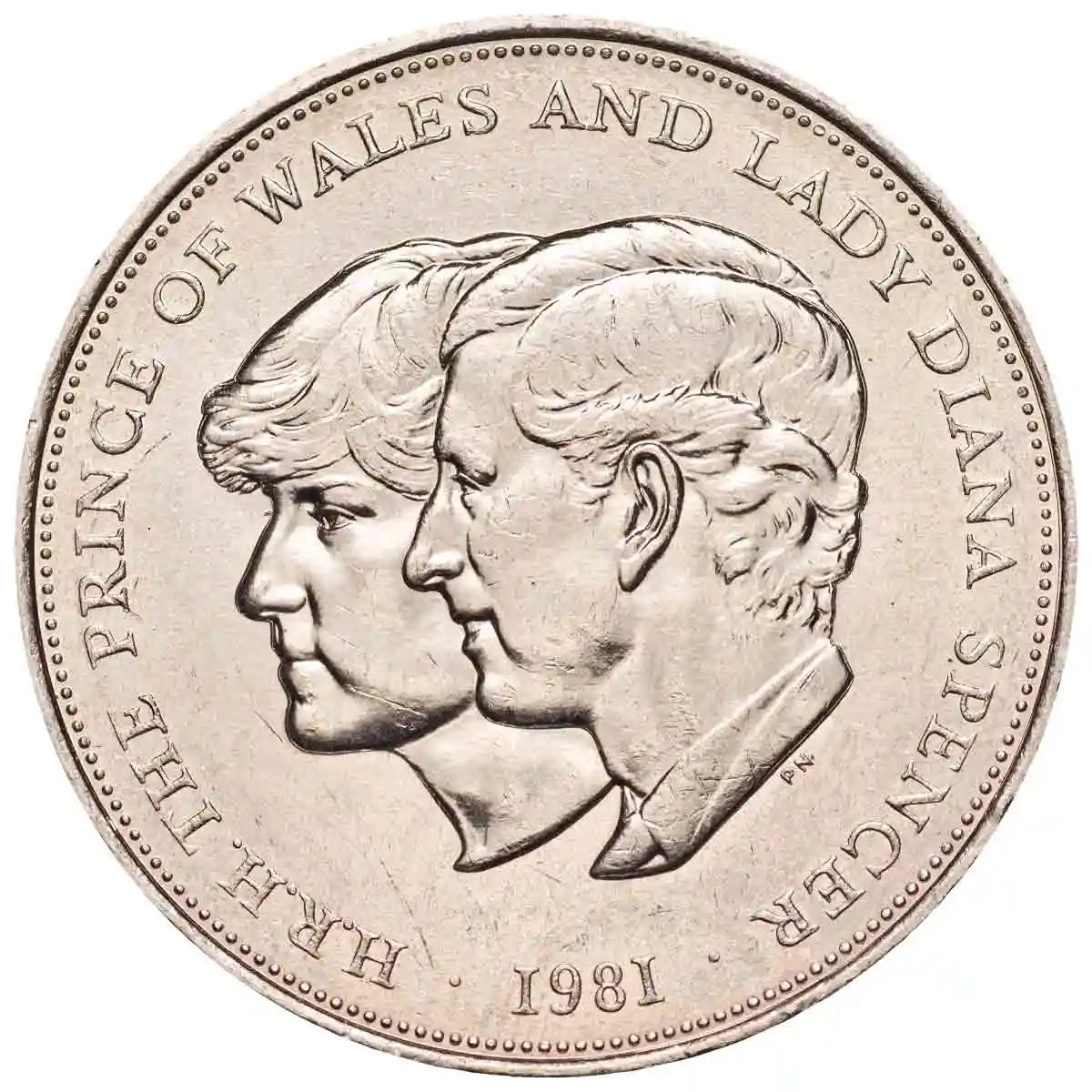 Diana 13-Commemoratives Complete Collection & Charles & Diana Wedding Crown Unc Coin Pair