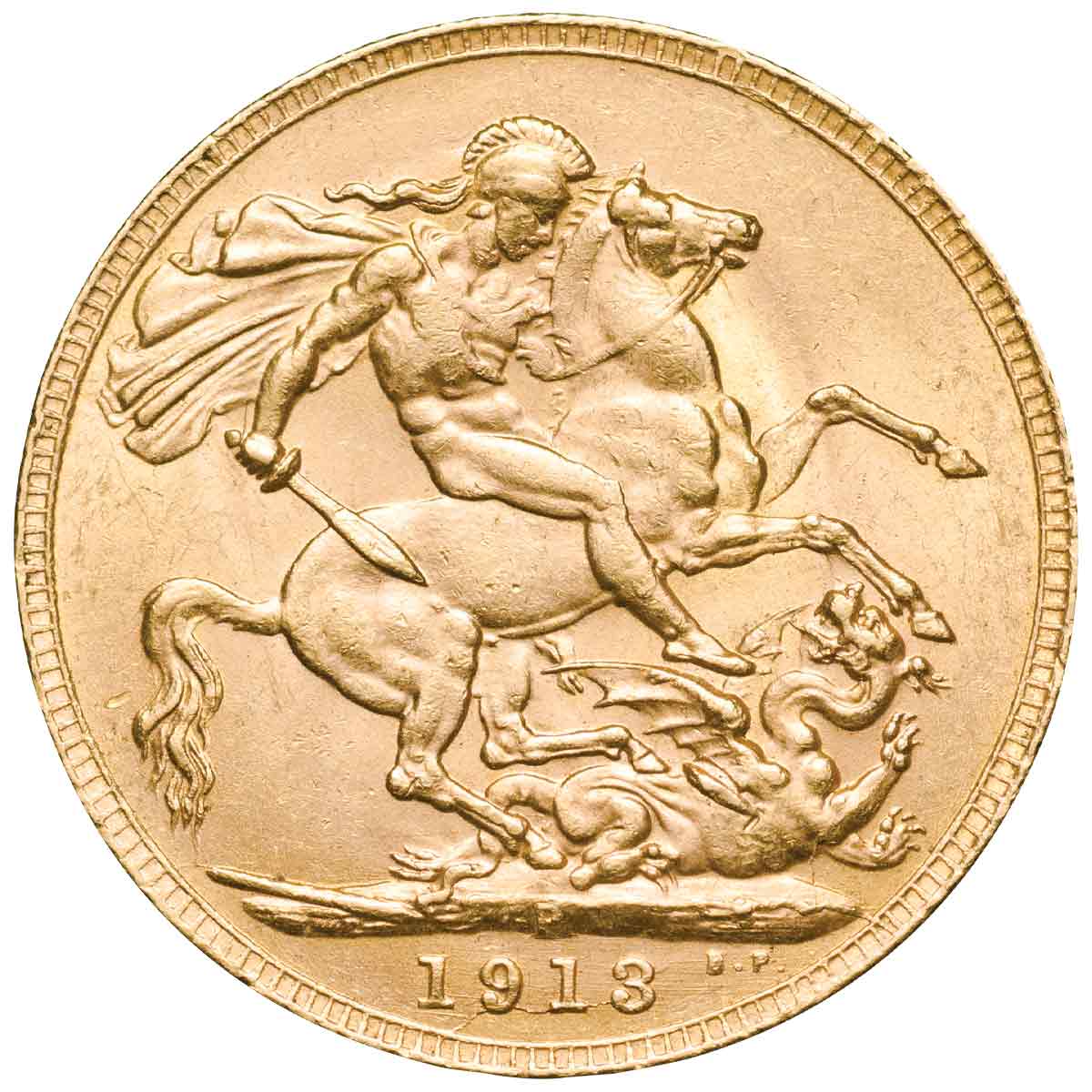 1913 Perth George V Gold Sovereign Uncirculated