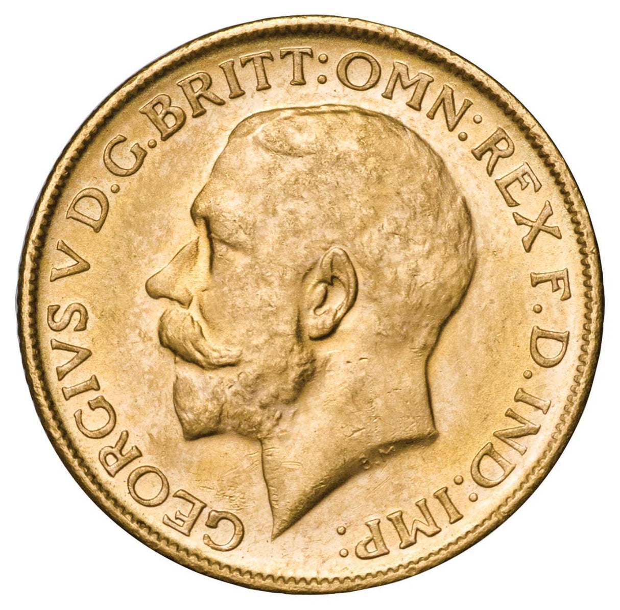 George V 1915M Gold Sovereign Uncirculated