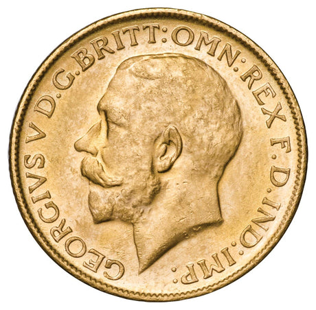 George V 1915M Gold Sovereign Uncirculated