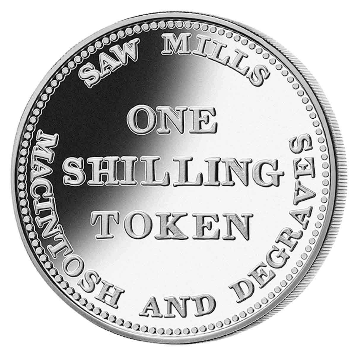 1823 Macintosh & Degraves Shilling Replica